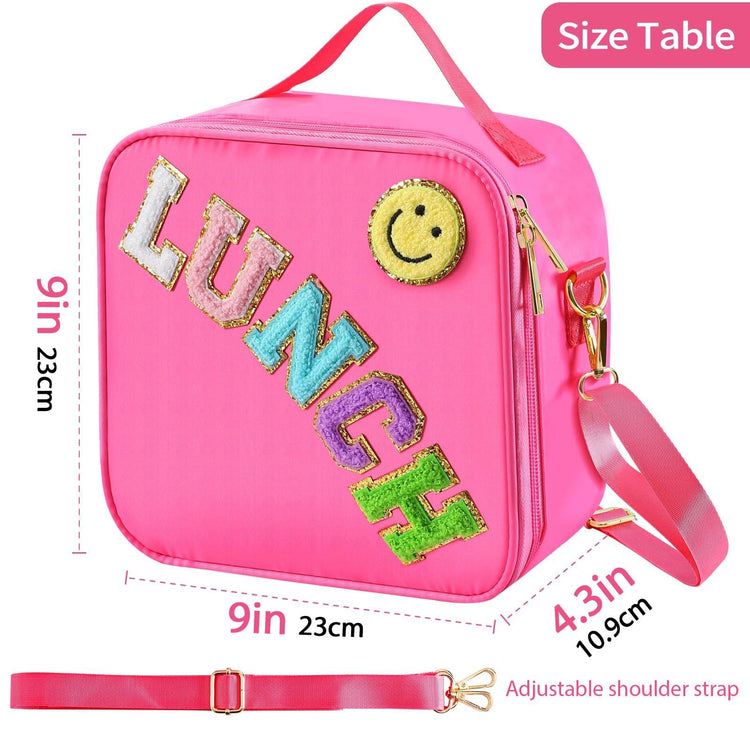💫Chenille Patch Insulated Lunch Bag Preorder💫