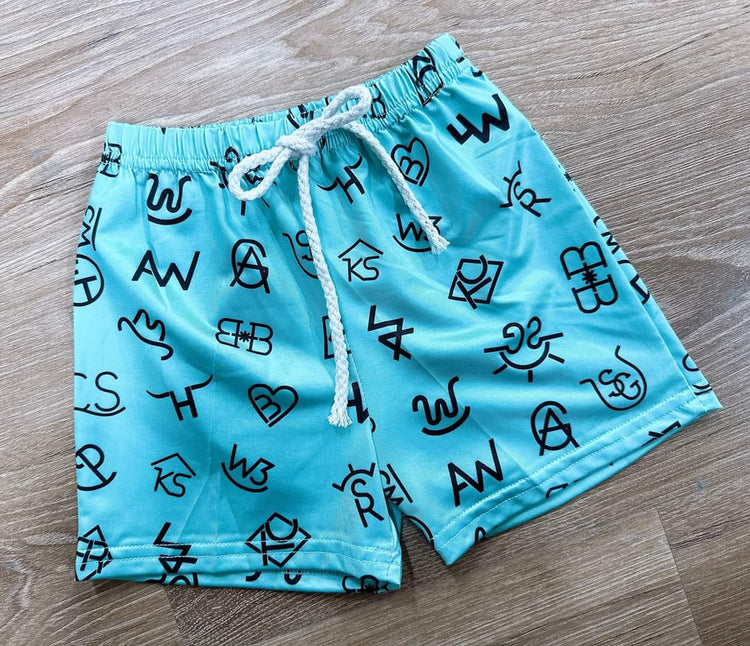 🐮Printed Boy's Swim Trunk Shorts Preorder🐮