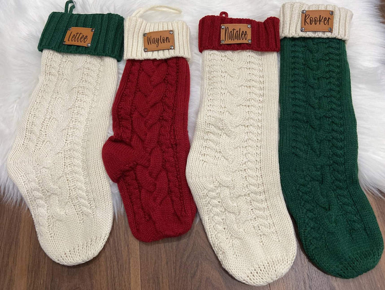 🎄🎅🏼Personalized Patch With Buttons Christmas Stocking Preorder🎅🏼🎄