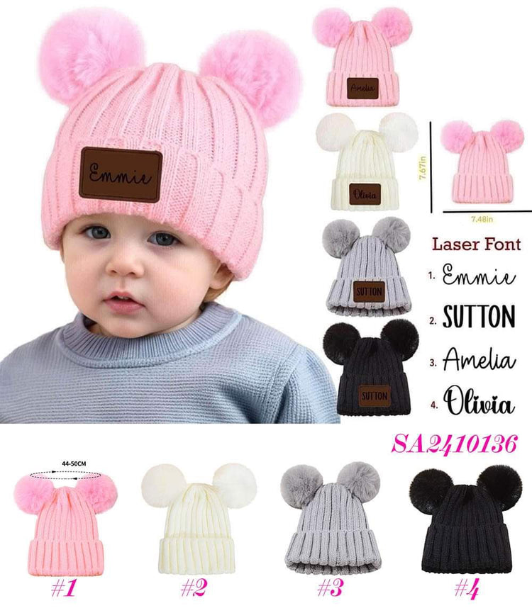 ❄️Personalized Kids Beanie Hat Preorder❄️