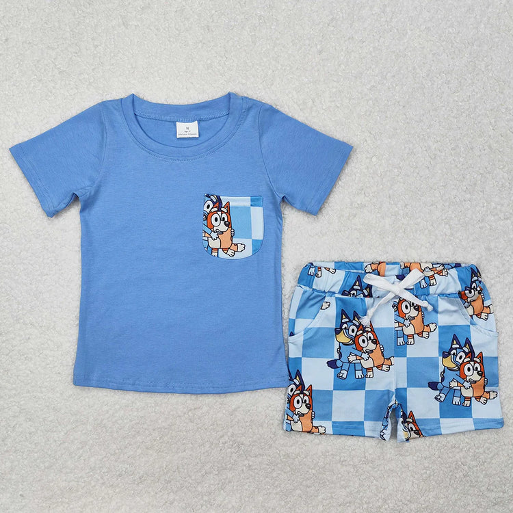 Boy Dog Shorts Outfit Set Preorder