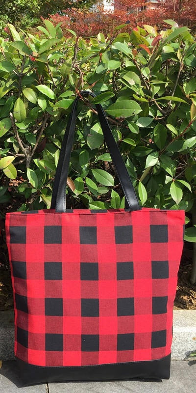 Tall Plaid Bags