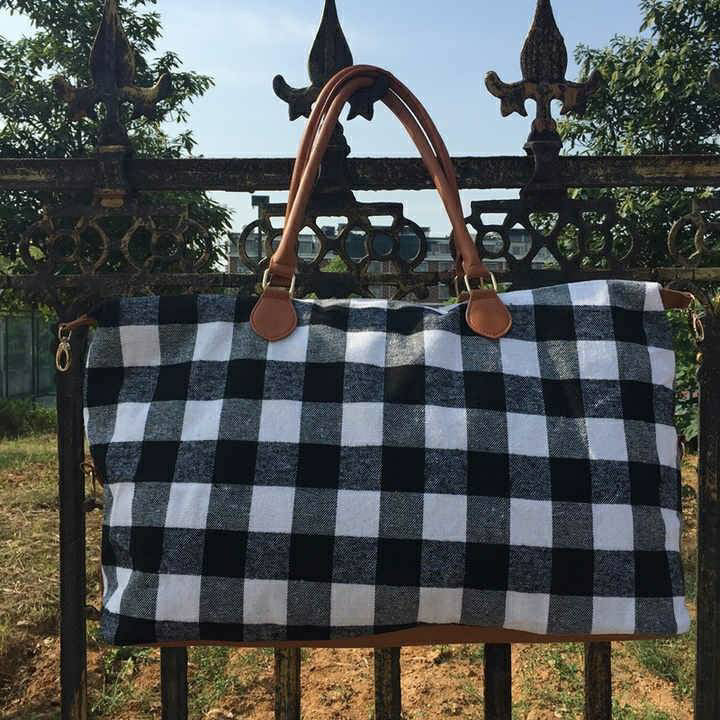 RTS Plaid Checkered Weekend Bag