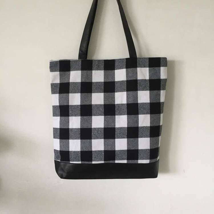 Tall Plaid Bags