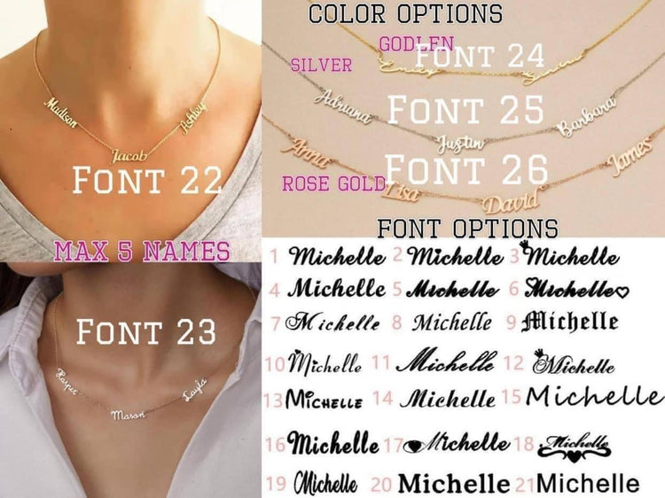 ✨Personalized Name Necklace Preorder✨