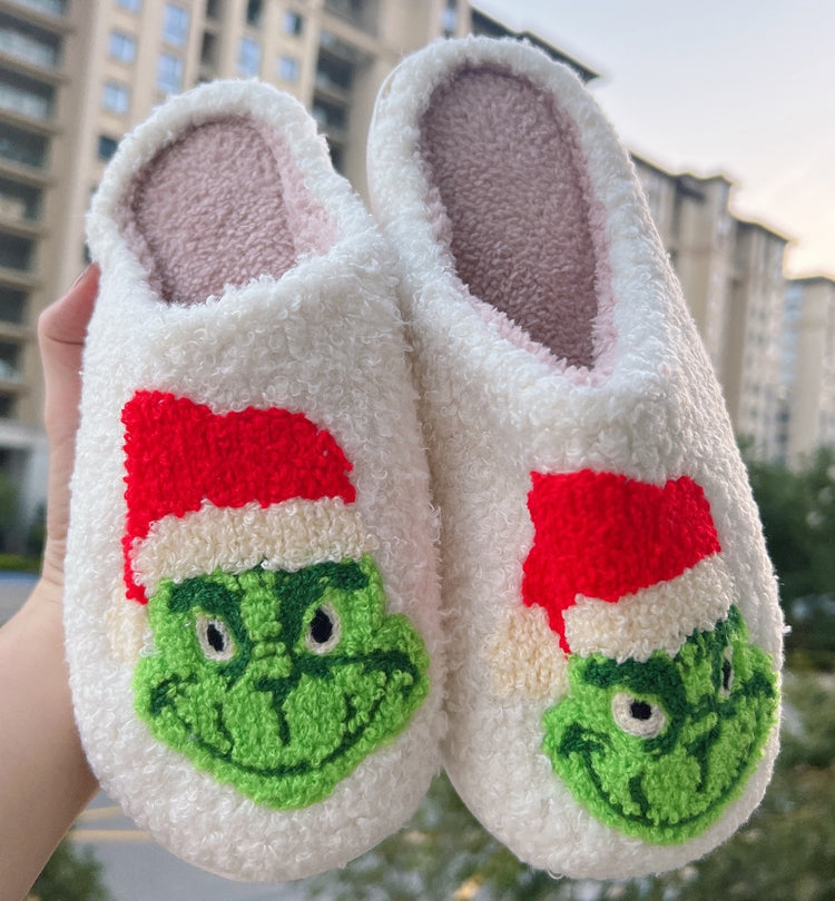 💚🎄Green Man Adult Slippers Preorder🎄💚