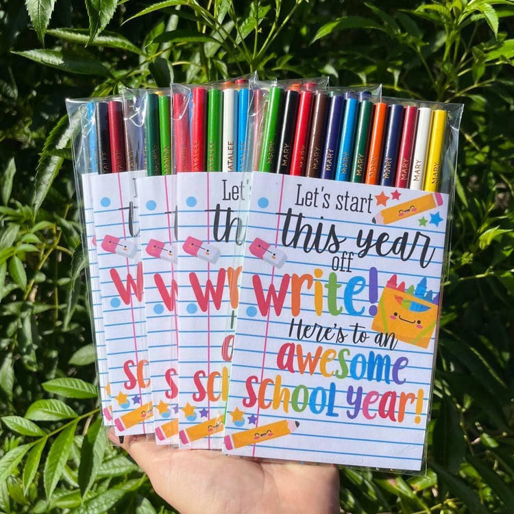 ✨📝✏️Back To School Engraved Pencil Packs✏️📝✨