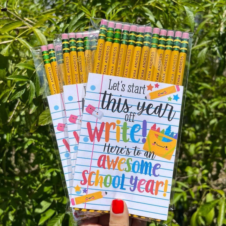 ✨📝✏️Back To School Engraved Pencil Packs✏️📝✨