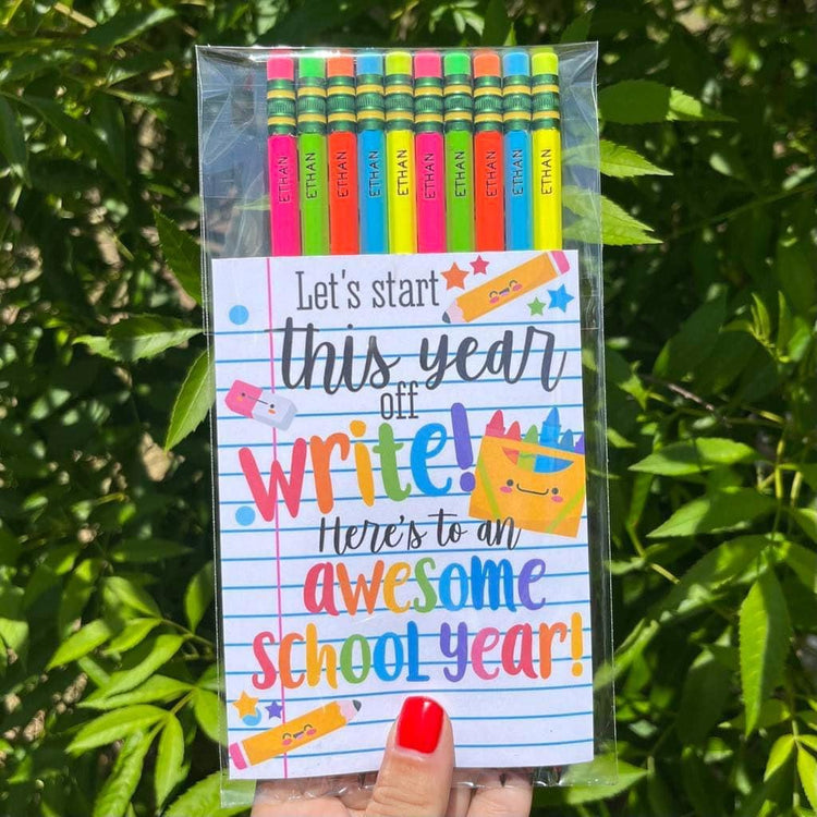 ✨📝✏️Back To School Engraved Pencil Packs✏️📝✨