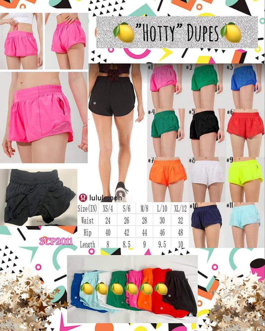 Women’s “HOTTYS” Dupe Shorts Preorder