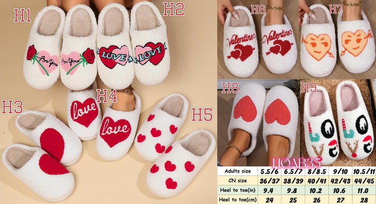 PREORDER Valentine Slippers ws MOQ of 2!