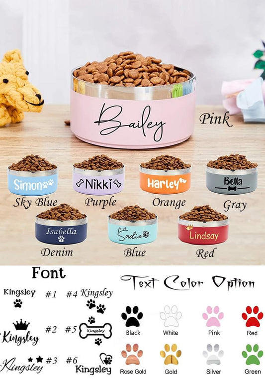 🐾Personalized Stainless Steel Pet Bowl Preorder🐾