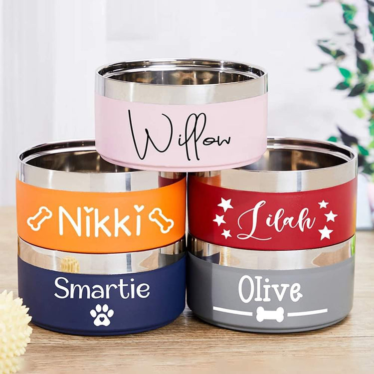 🐾Personalized Stainless Steel Pet Bowl Preorder🐾