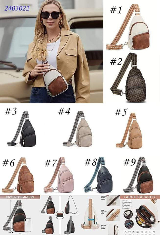 ☀️Women’s Leather Sling Crossbody Bag Preorder☀️