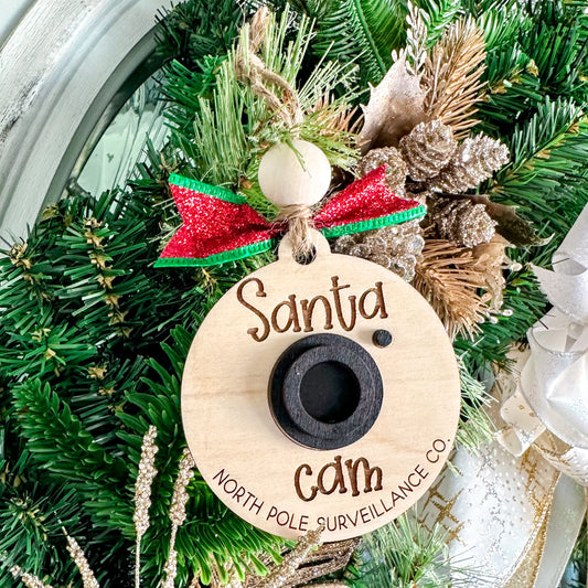 Santa Cam Christmas Ornament